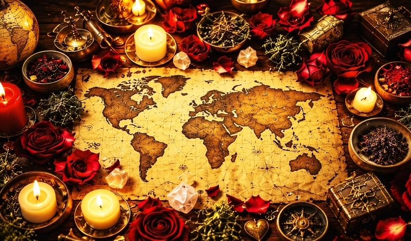 Traditional love magic and spiritual practices from different cultures