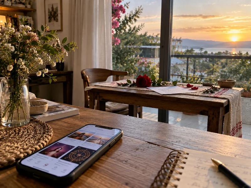Online communication connected with a traditional spiritual ritual
