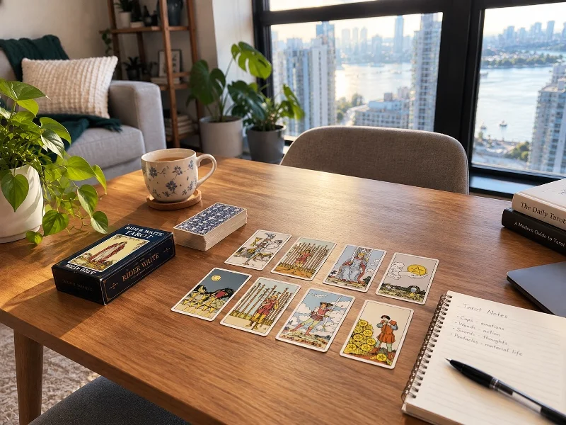 Minor Arcana Tarot cards from Cups Wands Swords and Pentacles