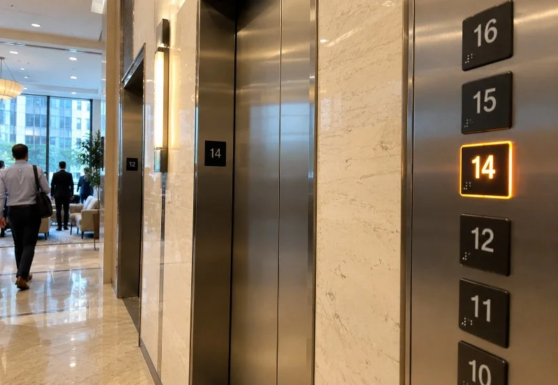 Elevator floor numbers skipping the 13th floor